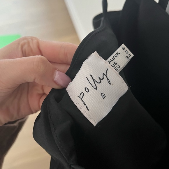 Princess Polly Black Satin Mini Dress - Picture 3 of 3